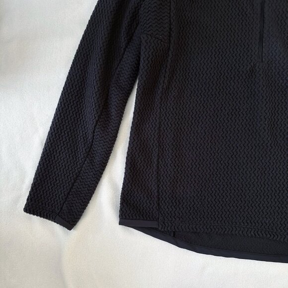 New Patagonia R1 Air 1/2 Zip Neck Women's L Black Pullover Fleece Jacket $130 - Picture 8 of 14